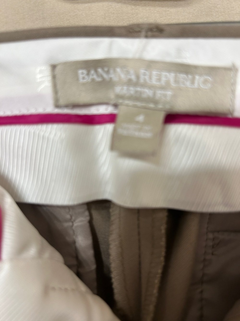 Tailored Women’s Dress Pants in Khaki Brown - Picture 4 of 4